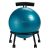 Gaiam Adjustable Custom-Fit Balance Ball Chair, Stability Ball Desk Chair with 55cm Yoga Ball, Inflation Pump and Exercise Guide for Home or Office, Blue